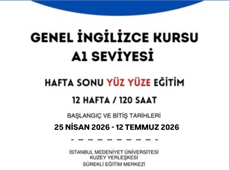 A1 Seviyesi Genel İngilizce Kursu (Yüzyüze)